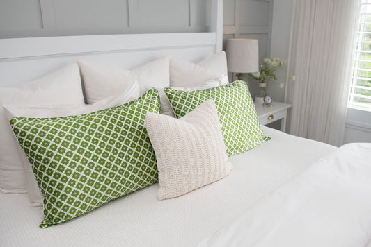 Green Lattice - Luxury Silk Pillowcase