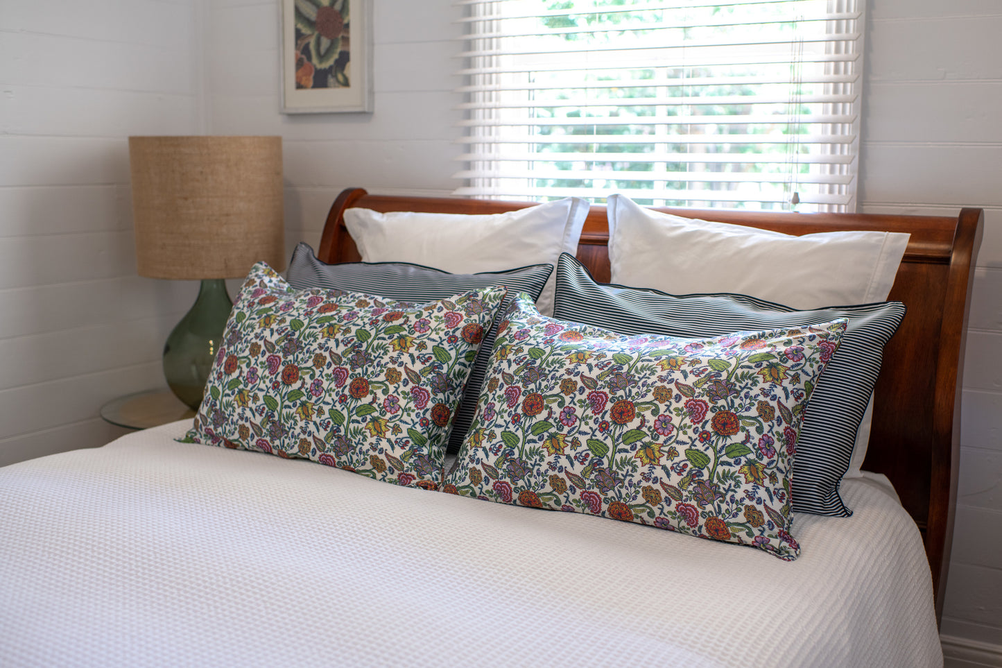 Navy & White Stripe - Luxury Silk Pillowcase
