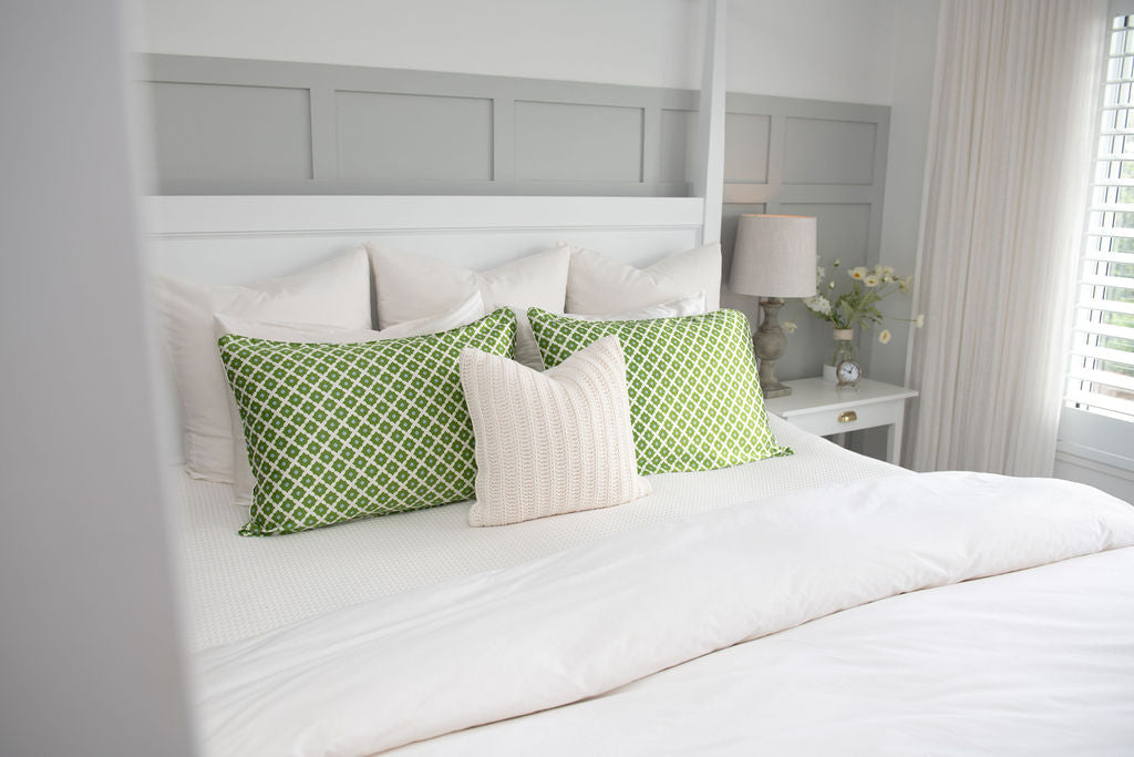 Green Lattice - Luxury Silk Pillowcase