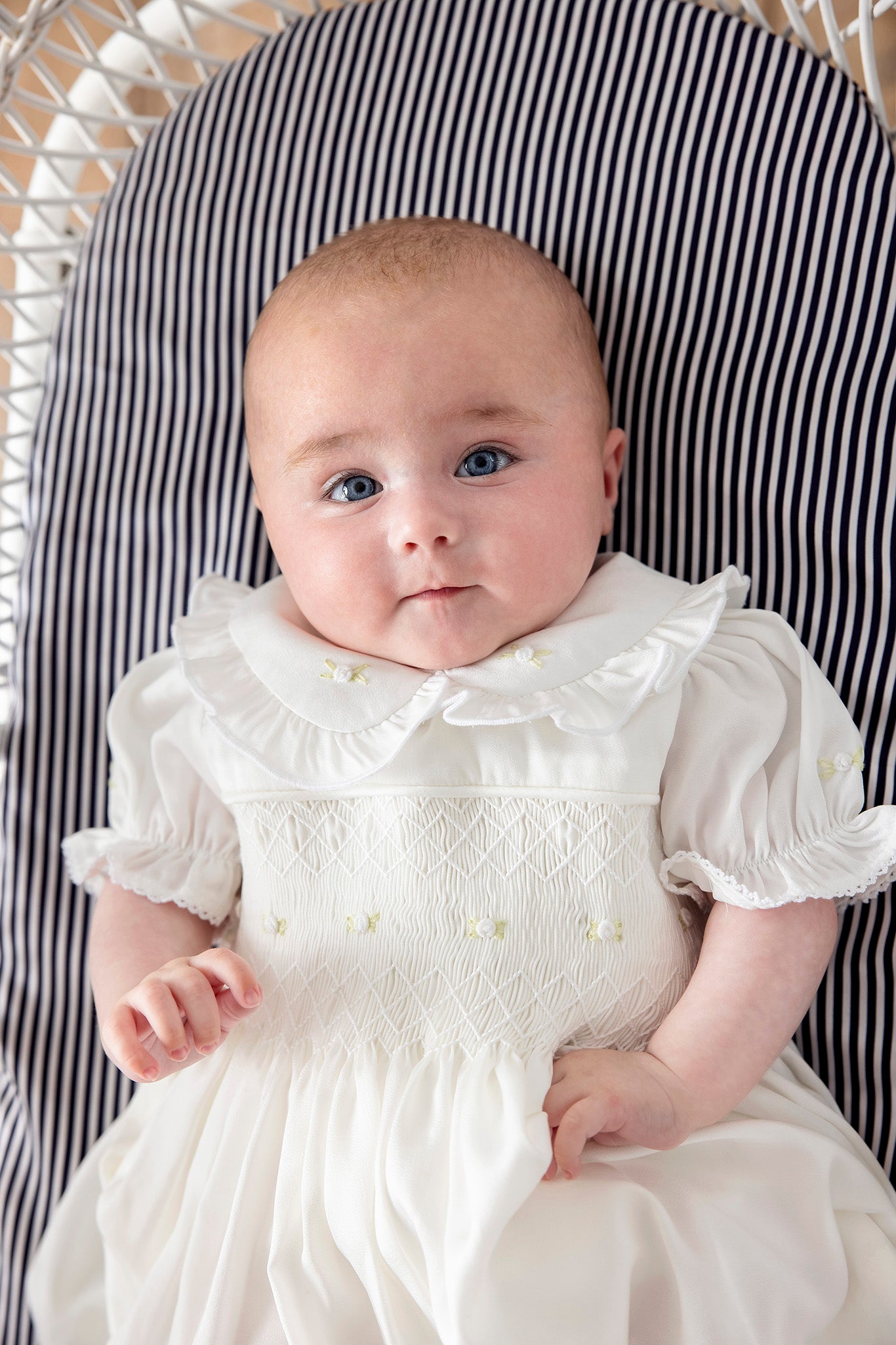Navy and White Stripe - Bassinet Sheet