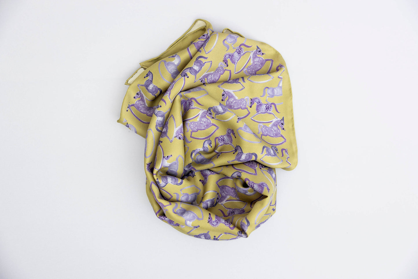 Stampede Twill Scarf - Lilac on Mustard