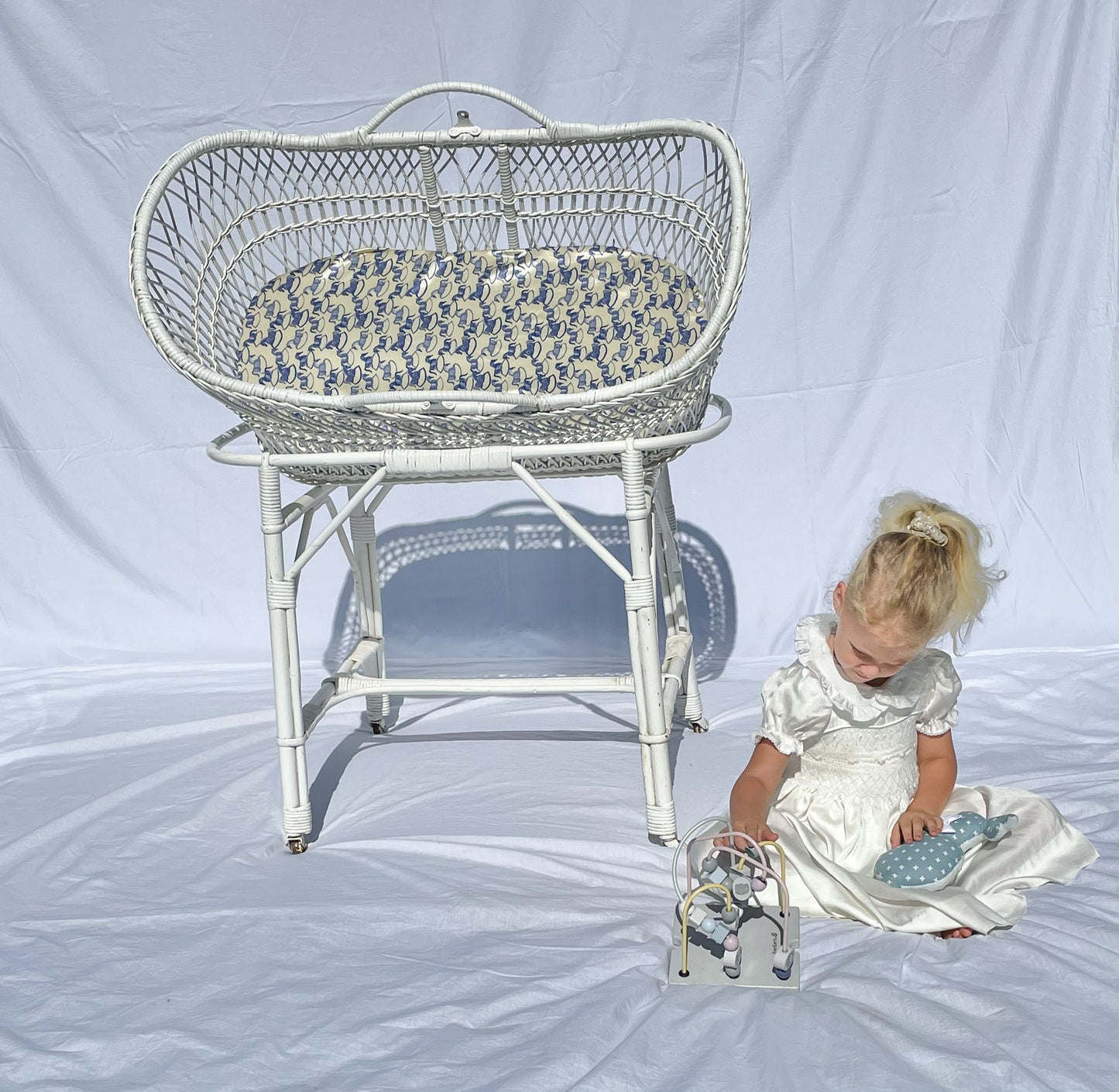 The Stampede Rocking Horse - Luxury Silk Bassinet Sheet